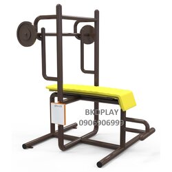 เครื่องออกกำลังกาย กลางแจ้ง ชุดอุปกรณ์ บริหารแขน หัวไหล่ หน้าอก แบบนอน ยกน้ำหนัก ลานกีฬา อเนกประสงค์ สนามกีฬา