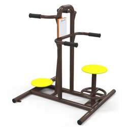 เครื่องออกกำลังกาย กลางแจ้ง ชุดอุปกรณ์ บริหารข้อ สะโพก แบบหมุนเหวี่ยง ตัวคู่ ลานกีฬา อเนกประสงค์ สนามกีฬา