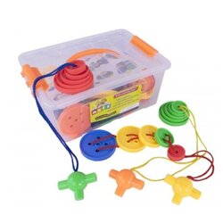 ชุดร้อยเชือกกระดุมลำดับขนาด 72 ชิ้น ของเล่นเสริมพัฒนาการ, ของเล่นเด็กอนุบาล, สื่อการสอนเด็กอนุบาล