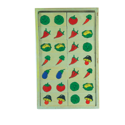 โดมิโนผัก , ของเล่นไม้, ของเล่นเสริมพัฒนาการ, ของเล่นเด็กอนุบาล, สื่อการสอนเด็กอนุบาล