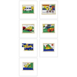 ชุดภาพตัดต่อยานพาหนะ ,ของเล่นเสริมพัฒนาการ, ของเล่นเด็กอนุบาล, สื่อการสอนเด็กอนุบาล ,พร้อมส่ง