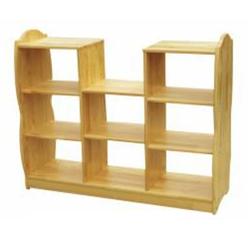 ชั้นวางของชั้นไม้8ช่อง, เฟอร์นิเจอร์เด็ก ,ชั้นวางของไม้,ตู้ไม้, ชั้นวางของเด็ก, โรงเรียนอนุบาล, เนอสเซอรี่, ห้องเด็กเล่น, kidszone สินค้าสั่งนำเข้า ขนาด 30x120x80 ซม.