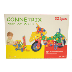 ตัวต่อเสริมทักษะ (321 ชิ้น) (3388) ,ของเล่นเสริมพัฒนาการ, ของเล่น,สื่อการสอนปฐมวัย