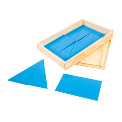 กล่องสามเหลี่ยมสีฟ้า, ของเล่นไม้, ของเล่นเสริมพัฒนาการ, ของเล่น,สื่อการสอนปฐมวัย
