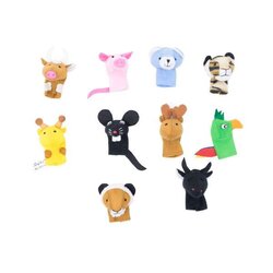 หุ่นนิ้วมือนุ่มนิ่มเพื่อนสัตว์แสนรัก, ของเล่นเสริมทักษะ,ของเล่นเสริมพัฒนาการเด็ก, สื่อการสอนครูปฐมวัย, พร้อมส่ง