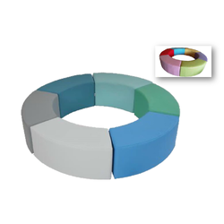 โซฟาล้อมเสาทรงกลม ,โซฟาโค้ง,เก้าอี้โค้งคอลัมน์ล้อม, โต๊ะนั่งแบบตัวต่อ,เบาะหนังนุ่มนิ่ม softplay, indoor playground kidszone สวนสนุกในร่ม