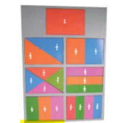 ชุดเรียนรู้เศษส่วนทรงสี่เหลี่ยม ,สื่อการสอน , ของเล่น ,ของเล่นเสริมพัฒนาการ ,พร้อมส่ง