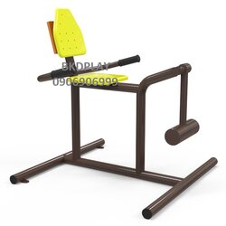 บริหารขา-ข้อเข่า (แบบถีบลูกน้ำหนัก) เครื่องออกกำลังกาย, กลางแจ้ง, ลานกีฬา, อเนกประสงค์, สนามกีฬา