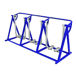 เครื่องออกกำลังกายกลางแจ้ง ชุดบริหารเดินอากาศไร้การกระแทก 3 ชุด ทรงตัว A แบบแกว่ง เครื่องออกกําลังกายกลางแจ้งเทศบาล, เครื่องออกกําลังกายสาธารณะ ,ราคาโรงงาน