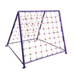 เครื่องเล่นสนามกลางแจ้ง ชุดปีนป่ายเชือก,เครื่องเล่นสนามเหล็ก ,เครื่องเล่นผลิตในไทย,พร้อมส่ง ขนาด 130x180x160 ซม.