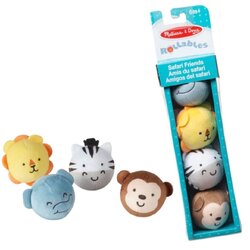 ลูกบอลชุดซาฟารีหน้าสัตว์ ลูกบอลกลิ้งทำจากผ้า ของเล่นเสริมพัฒนาการเด็ก เสริมทักษะการเรียนรู้ สื่อการสอนอนุบาล พร้อมส่ง