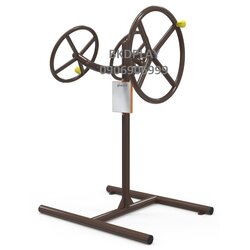 บริหารแขน-หัวไหล่-ยืดเส้น (แบบหมุนวงล้อผสม)เครื่องออกกำลังกาย, กลางแจ้ง, ลานกีฬา, อเนกประสงค์, สนามกีฬา