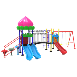 ชุดหอดอกบัว +ปีนป่าย + ชิงช้า 2 ที่นั่งเครื่องเล่นสนาม กลางแจ้ง เหล็ก, สไลเดอร์ ของเล่น สั่งทำ 10-20 วัน ขนาด315x700x250 ซม.