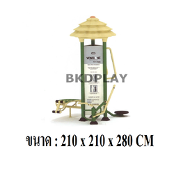 เครื่องออกกำลังกาย กลางแจ้ง ชุดสถานี บริหาร I ลานกีฬา อเนกประสงค์ สนามกีฬา