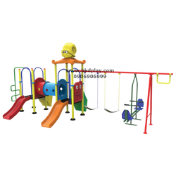 ชุดหอปลาหมึก+ปีนป่าย+ท่อลอด+ชิงช้าผสม เครื่องเล่นสนาม กลางแจ้ง เหล็ก, สไลเดอร์,ของเล่นของเล่น สั่งทำ 10-20 วัน ขนาด 280x750x250 ซม.