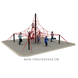 ปีนป่ายใยแมงมุม 1 โดม ,ปีนป่ายเชือก เครื่องเล่นสนามหลางแจ้ง สั่งนำเข้า