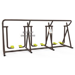 เครื่องบริหารขา-สะโพก (แบบเดินสลับเท้า 3 ชุด) เครื่องออกกำลังกาย, กลางแจ้ง, ลานกีฬา, อเนกประสงค์, สนามกีฬา