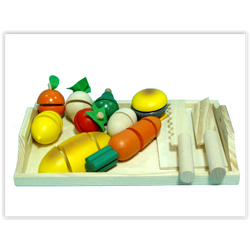 1410 ถาดอาหารจำลอง (ไม้) ของเล่นเสริมพัฒนาการ ,ของเล่นเสริมทักษะ,ของเล่นเด็ก, สื่อการสอนอนุบาล