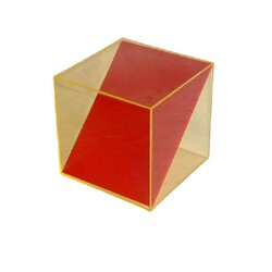 ลูกบาศก์แสดงสี่เหลี่ยมจัตุรัสที่เกิดจากการแบ่งครึ่งด้าน, ของเล่นเสริมพัฒนาการ, ของเล่นเด็กอนุบาล, สื่อการสอน,พร้อมส่ง