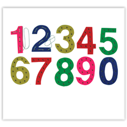 1357 ชุดร้อยเชือก 1-10 ของเล่นเสริมพัฒนาการ ,ของเล่นเสริมทักษะ,ของเล่นเด็ก, สื่อการสอนอนุบาล