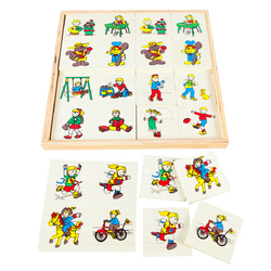 ชุดทดสอบภาพเหมือน (เกมลอตโต) , ของเล่นไม้, ของเล่นเสริมพัฒนาการ, ของเล่น,สื่อการสอนปฐมวัย