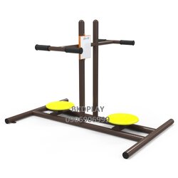 เครื่องออกกำลังกาย กลางแจ้ง ชุดอุปกรณ์ บริหารข้อ สะโพก แบบยืนบิด เอวคู่ ลานกีฬา อเนกประสงค์ สนามกีฬา