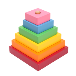 ปิระมิดสลับสี สื่อการสอนอนุบาล,ปฐมวัย, ,ของเล่นเสริมพัฒนาการ, ของเล่นเสริมทักษะ