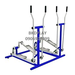 อุปกรณ์บริหารขา-เข่า-สะโพก-แขน (แบบวิ่งต่างระดับคู่) เครื่องออกกำลังกายกลางแจ้ง