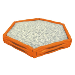 กระบะทราย 6 เหลี่ยม , กระบะทรายเด็ก, ของเล่นเด็ก ขนาด : 260 x 300 x 40 CM