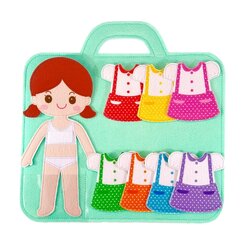 1369 หนูน้อยแต่งตัว - 7 วัน 7 สี ของเล่นเสริมพัฒนาการ ,ของเล่นเสริมทักษะ,ของเล่นเด็ก, สื่อการสอนอนุบาล