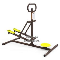 บริหารขา-เอว-สะโพก (แบบย่ำเท้า-บิดเอว)เครื่องออกกำลังกาย, กลางแจ้ง, ลานกีฬา, อเนกประสงค์, สนามกีฬา