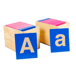 บัตรอักษรกระดาษทราย เอบีพิมพ์ใหญ่ หรือ พิมพ์เล็ก(ราคาต่อแบบ), ของเล่นไม้, ของเล่นเสริมพัฒนาการ, ของเล่น,สื่อการสอนปฐมวัย
