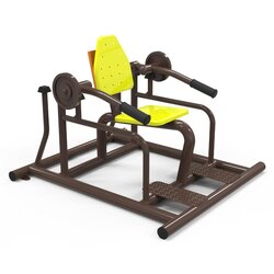 เครื่องออกกำลังกาย กลางแจ้ง ชุดอุปกรณ์ บริหารแขน ไหล่ แบบนั่งยก น้ำหนัก ลานกีฬา อเนกประสงค์ สนามกีฬา