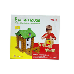ตัวต่อสร้างบ้าน (55 ชิ้น) ,ของเล่นเสริมพัฒนาการ, ของเล่น,สื่อการสอนปฐมวัย