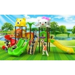 เครื่องเล่นสนามกลางแจ้ง, ชุด เพื่อนซี้หมีกับแมว M2 , กระดานลื่น, ,ของเล่น,ครุภัณฑ์สนามเด็กเล่น, สพฐ,โครงการโรงเรียนประชารัฐ playground,สไลเดอร์,ของเล่นเสริมพัฒนาการ,เครื่องเล่นสนาม, สนามเด็กเล่น