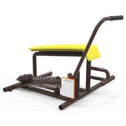 บริหารแขน-ลดหน้าท้อง (แบบดึงยกตุ้มน้ำหนัก) เครื่องออกกำลังกาย, กลางแจ้ง, ลานกีฬา, อเนกประสงค์, สนามกีฬา