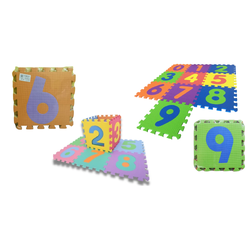 แผ่นโฟมอีวีเอ จิ๊กซอว์ ตัวเลข 0-9 10 แผ่น ของเล่นเสริมพัฒนาการ ,ของเล่นเสริมทักษะ,ของเล่นเด็ก, สื่อการสอนอนุบาล