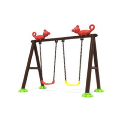 เครื่องเล่นสนามเหล็ก ชุดชิงช้าโคอาล่า 2 ที่นั่ง ,ชิงช้าเสาทรง A,เครื่องเล่นสนามกลางแจ้ง,ชิงช้าเหล็ก, พร้อมส่ง ขนาด 150x250x225 ซม.