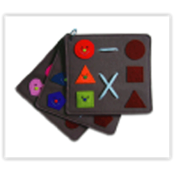 1381 ชุดร้อยเชือกจับคู่ รูปทรงเรขา ของเล่นเสริมพัฒนาการ ,ของเล่นเสริมทักษะ,ของเล่นเด็ก, สื่อการสอนอนุบาล