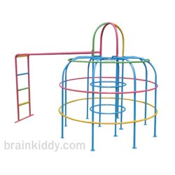 โดมกลมมีบาร์ไต่, เครื่องเล่นสนามกลางแจ้ง , เครื่องเล่นสนามแบบเหล็ก,ชิงช้า,สไลเดอร์,โยกเยกเหล็ก, ม้าหมุน, OutdoorPlayground, ราคาโรงงาน ขนาด 130x250x130 ซม