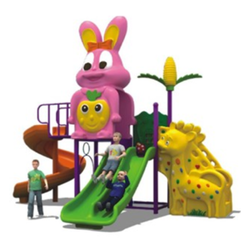 เครื่องเล่นสนาม กลางแจ้ง-ในร่ม,ชุดกระต่ายเล่นซน,กระต่ายสีชมพู, เครื่องเล่นสนาม,ครุภัณฑ์สนามเด็กเล่น, งบ สพฐ,โครงการโรงเรียนประชารัฐ playground,สไลเดอร์,ของเล่นเสริมพัฒนาการ,เครื่องเล่นสนาม, สนามเด็กเล่น ขนาด 210x340x280 เซนตเิมตร