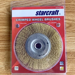 แปรงลวดกลมสีทอง STARCRAFT 6นิ้ว (อัดแผง)