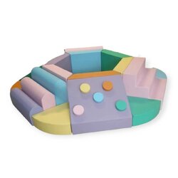 ชุดปีนป่ายหกเหลี่ยมรวมบ่อบอล ภูเขานุ่มนิ่ม, บ่อบอลนุ่ม เบาะนุ่ม ของเล่นเสริมพัฒนาการ ขนาด : 210x210x40 ซม.