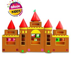 ชั้นวางปราสาทเจ้าหญิง5ชิ้น เฟอร์นิเจอร์เด็ก ,ชั้นวางของไม้,ตู้ไม้, ชั้นวางของเด็ก, โรงเรียนอนุบาล, เนอสเซอรี่, ห้องเด็กเล่น, kidszone พร้อมส่ง