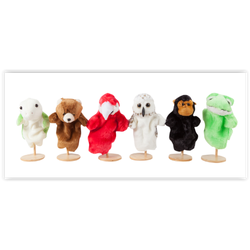 1304 หุ่นกระบอกมือ สัตว์ต่างๆ ตัวละ ของเล่นเสริมพัฒนาการ ,ของเล่นเสริมทักษะ,ของเล่นเด็ก, สื่อการสอนอนุบาล