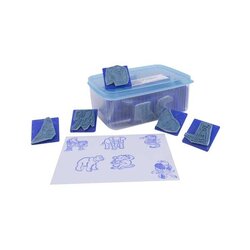 ชุดตรายางสัตว์ซาฟารี 30 ชิ้น, ตรายาง ,ตราปั๊ม ,สื่อการสอน, พร้อมส่ง