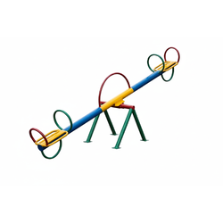 คานกระดก 2 ที่นั่ง (มือจับตัว O), ไม้กระดก2ที่นั่ง เครื่องเล่นสนามกลางแจ้ง , เครื่องเล่นสนามแบบเหล็ก, OutdoorPlayground, ราคาโรงงาน ขนาด 150x200x50 ซม.