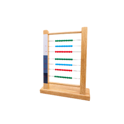 กรอบลูกปัดใหญ่ ลูกคิดนับเลข,ลูกคิดมอนเตสซอรี่,คณิตศาสตร์, ของเล่นไม้, ของเล่นเสริมพัฒนาการ,สื่อการสอนปฐมวัย,พร้อมส่ง