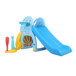 กระดานคุณหนู4in1 สไลเดอร์ ของเล่นสนามเด็ก โกลฟุตบอล แป้นบาส ขนาด80x135x72 ซม.