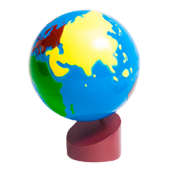 ลูกโลกแสดงทวีป,ของเล่นเสริมพัฒนาการ, ของเล่น,สื่อการสอนปฐมวัย